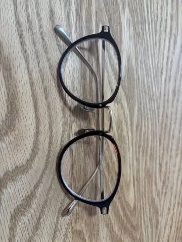 BLAnC.. 오벌 프레임 안경 브라운