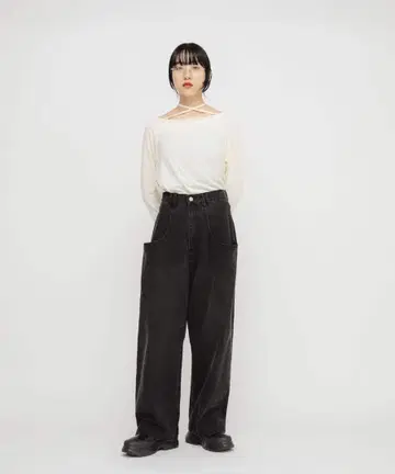 BIG 포켓 디자인 데님 36