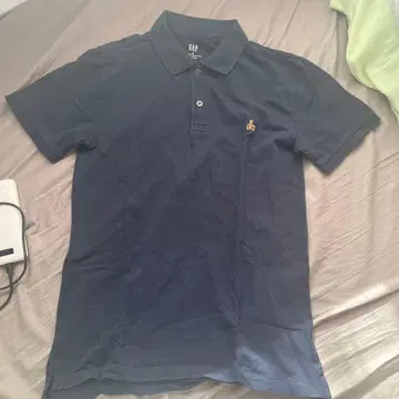 GAP 스트레치 피케 셔츠 XS 네이비