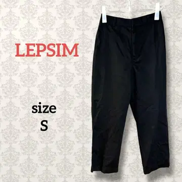 렙심 [ S ] 허리밴딩 코튼 팬츠 하이웨스트 캐주얼 스트레이트