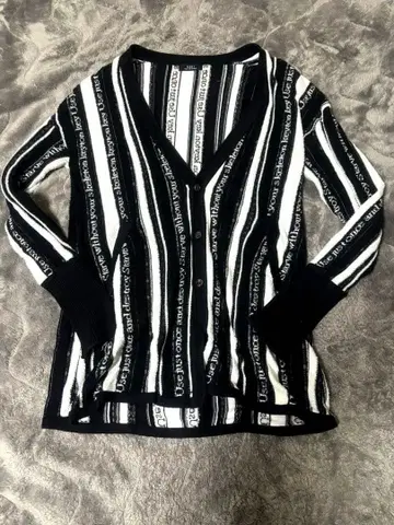 5351 풀옴 파일 스트라이프 자카드 가디건