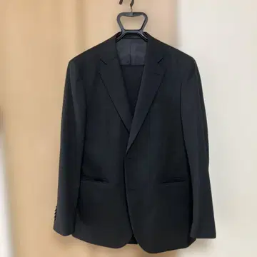 남성용 수트 상하의 블랙