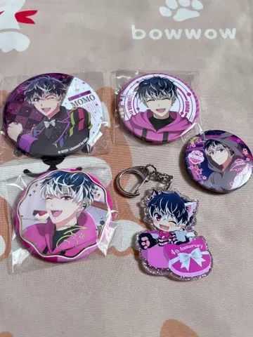 아이나나 모모 캔뱃지 아크링 키링