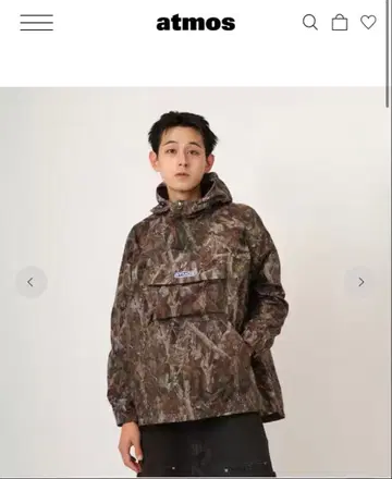 atmos 아노락 후드티 카모플라쥬 M 사이즈