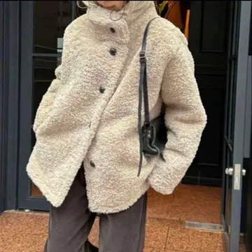 CANAL JEAN El mar 보아 스탠드 카라 자켓