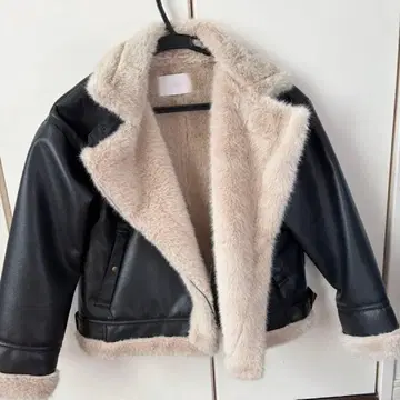 Chico 퍼 라이더스 숏 자켓 블랙