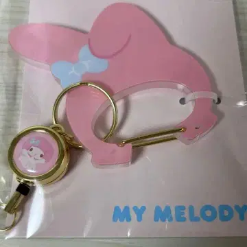 카라비너 포함 키링 산리오 마이멜로디 키홀더 릴 포함 시마무라
