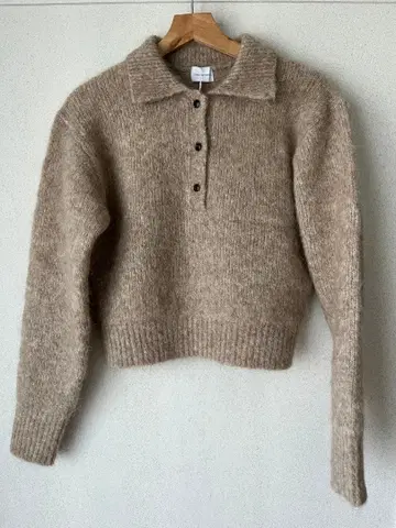 그린 라벨 릴랙싱 알파카 믹스 샤기 니트 풀오버