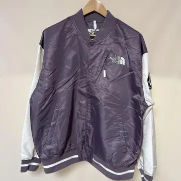 THE NORTH FACE 나일론 자켓 퍼플/화이트