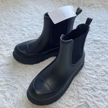 택 포함 새상품 AP STUDIO 사이드 고어 부츠 통굽 블랙 38