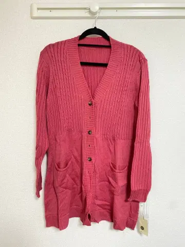 envie mode 일본제 롱 가디건 핑크 40 사이즈