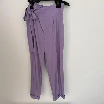 mia 리본 포함 라벤더 팬츠