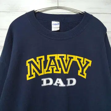 GILDAN NAVY 프린트 맨투맨 트레이닝복 네이비 USA 구제 의류