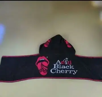 Acid Black Cherry 후드 부착 타월