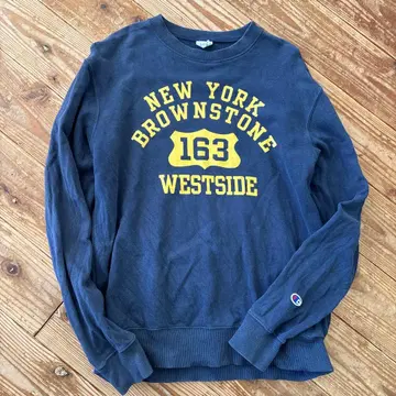 Champion 로고 맨투맨 네이비 M 163 WESTSIDE