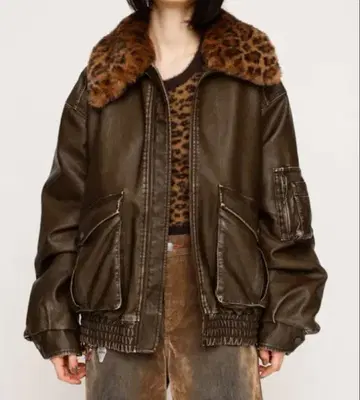 SLY WASHED PUFFER 블루종