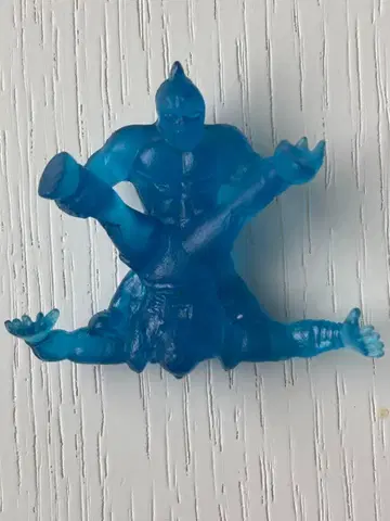 근육맨 지우개 복각판 클리어 블루 3종 세트