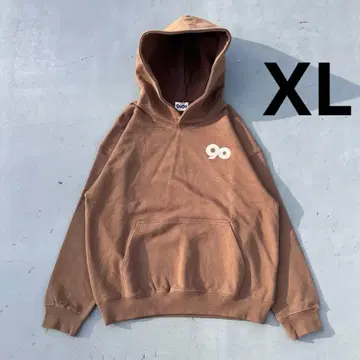 9090 90LogoOriginal Hoodie dark brown XL