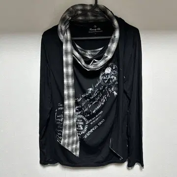 BERNINGS SHO 페이크 레이어드 드레이프 롱 T