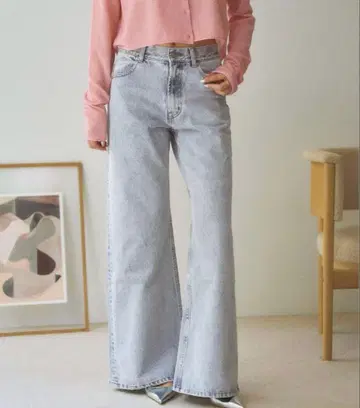 plage son jeans 블루 36