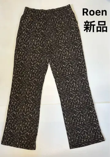 미사용 새상품 Roen 롱팬츠 레오파드 무늬 레오파드 사이즈 M