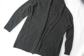 야크 100% 루즈핏 롱 니트 가디건 38