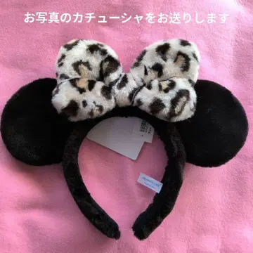 택 포함 새상품 레오파드 무늬 미니 머리띠 디즈니 리조트