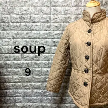수프 soup 퀼팅 자켓 타이트 베이지 9