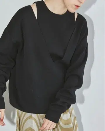 TODAYFUL Milanorib 레이어드 니트 블랙