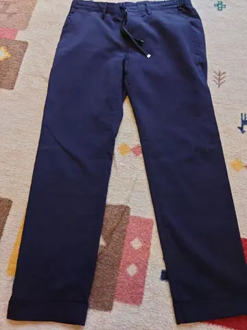 블랙 라벨 네이비 슬랙스 허리밴딩