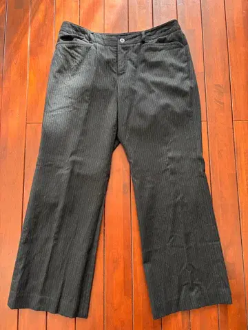 23구 L 48 블랙 스트라이프 와이드 팬츠 48