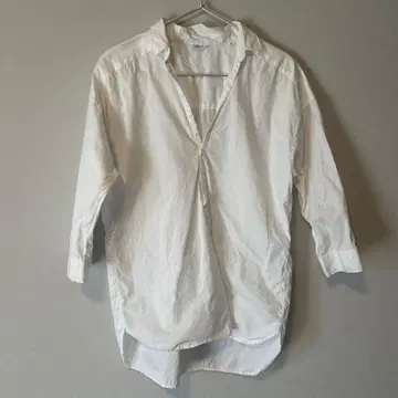 le Staink 화이트 5부 소매 셔츠