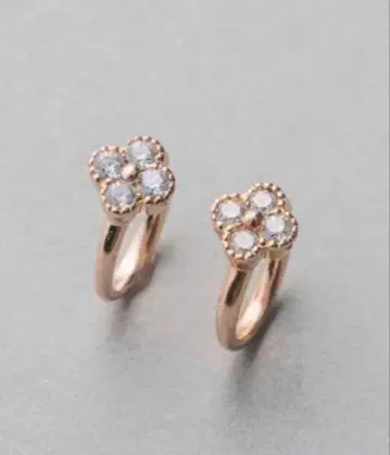 ete 귀찌 팅클 플라워 핑크 골드