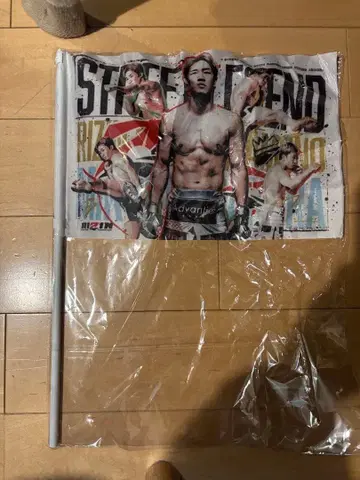 RIZIN 스포츠 선수 플래그 폴 포함