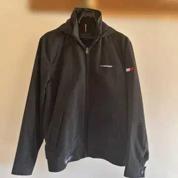 TOMMY HILFIGER 후드 부착 자켓 XL 블랙