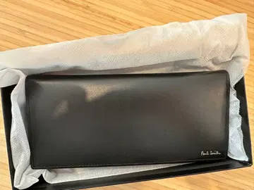 폴 스미스 블랙 가죽 장지갑