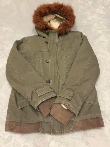 Quan Quan 올리브 그린 밀리터리 자켓