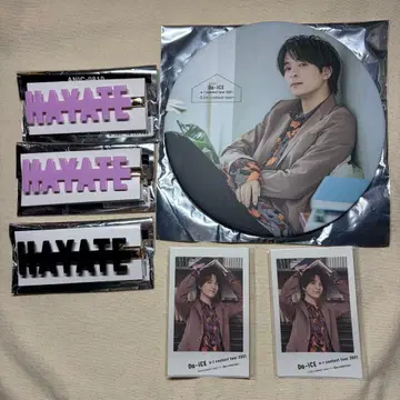 와다 하야테 HAYATE BIG 캔뱃지 폴라로이드 카드 네임 클립