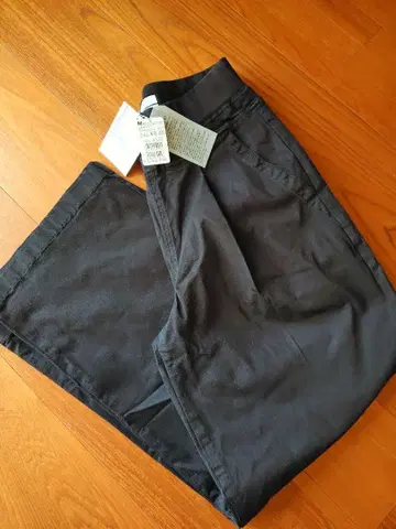 LASUD 새상품 블랙 와이드 팬츠 택 포함