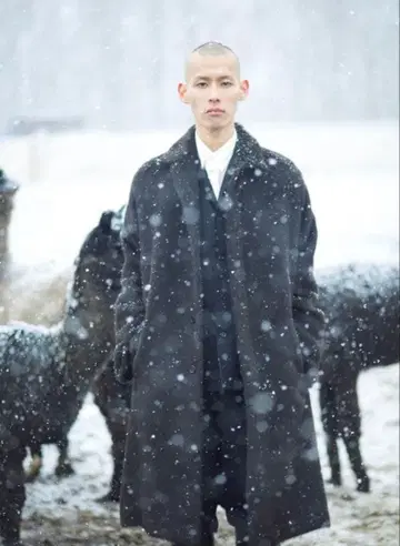 MARKAWARE 알파카 맥 코트 18AW