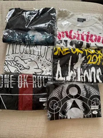 ONE OK ROCK 라이브 티셔츠 6장 세트 전부 S 사이즈