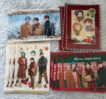 미세스 그린애플 비주얼 시트 전종 세트 로손 4종류 4세트