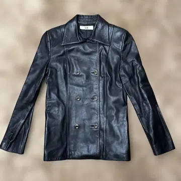 S&J 블랙 가죽 자켓