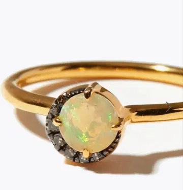 ARTIDA OUD/오팔 뉴문 파베 다이아몬드 반지