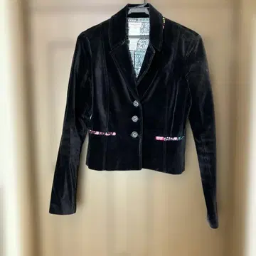 크리스찬 라크르와 테일러드 자켓 38 사이즈 블랙