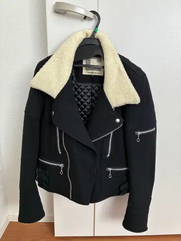 CYDERHOUSE 블랙 라이더 자켓 S