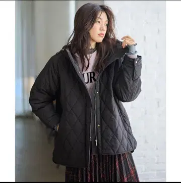 anyFAM 아우터 퀼팅 자켓 후드 부착