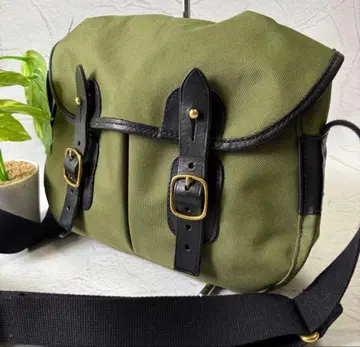 퀄리티 건슬링스 올리브 그린 캔버스 숄더백