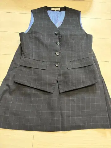 베스트 스커트 세트 사무복 2벌 세트