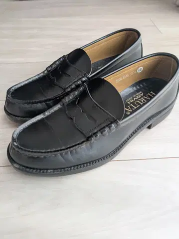 [ 26.5cm ] HARUTA 블랙 가죽 로퍼